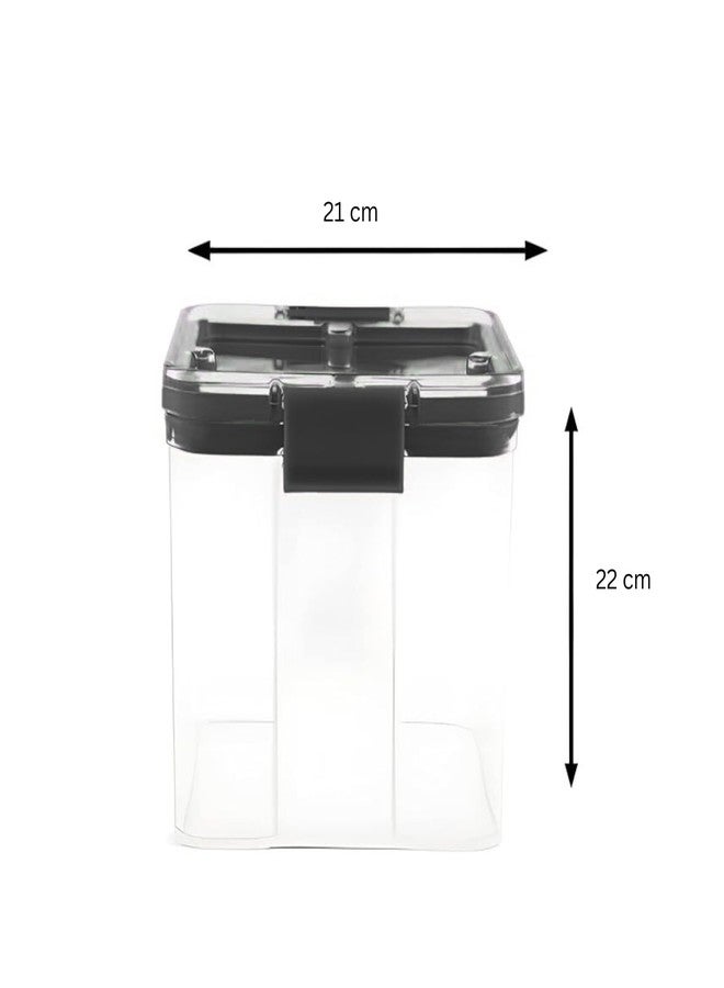 Oblivion Airtight Plastic Kitchen Container Set - 700 ml Transparent Food Storage and Containers for Kitchen | Stackable Pantry Jars, Kitchen Storage Box, Kitchen Accessories Items for Home (Set of 4) - Image 5
